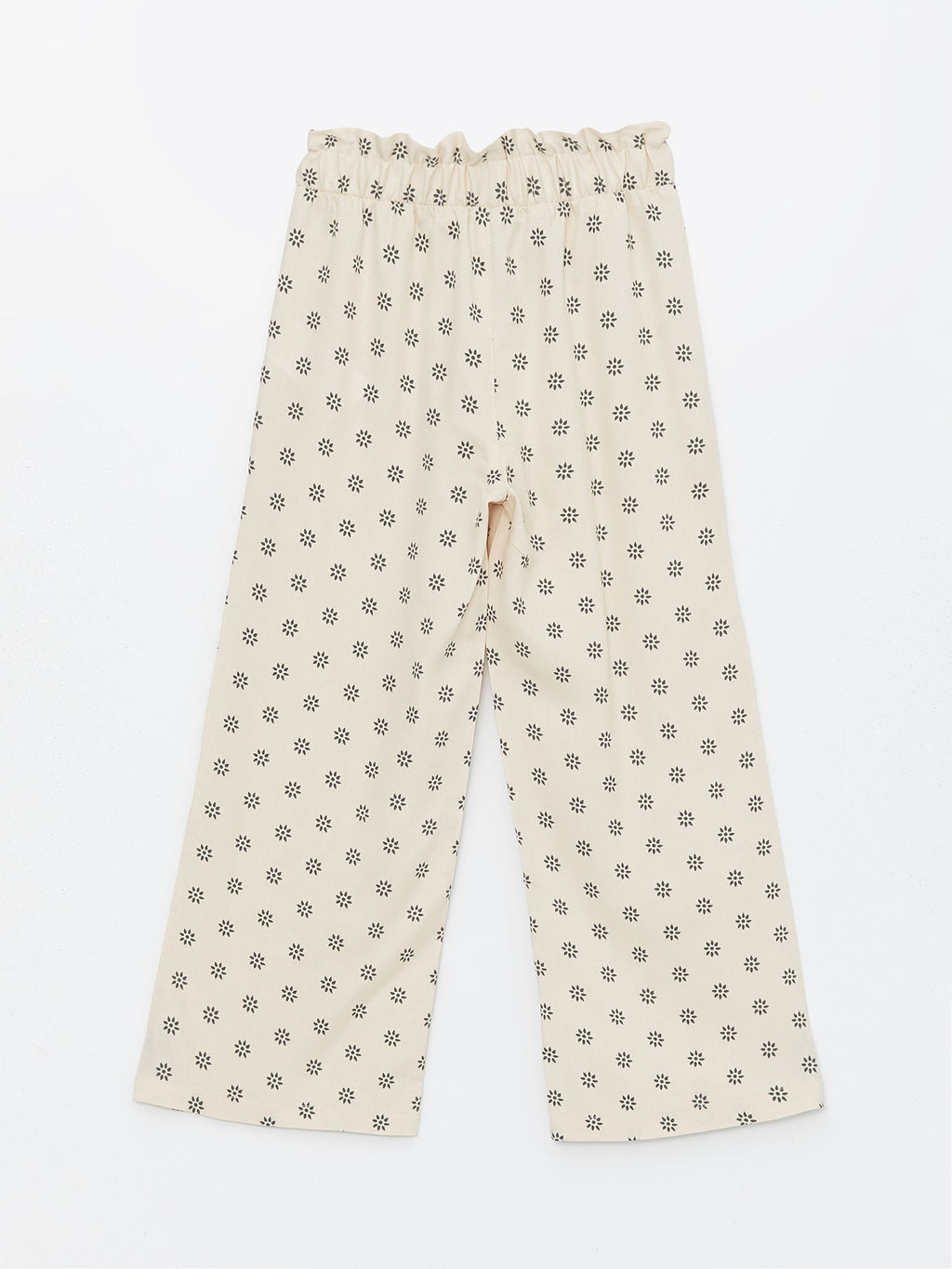Wideleg Girls Trousers with Elastic Waist