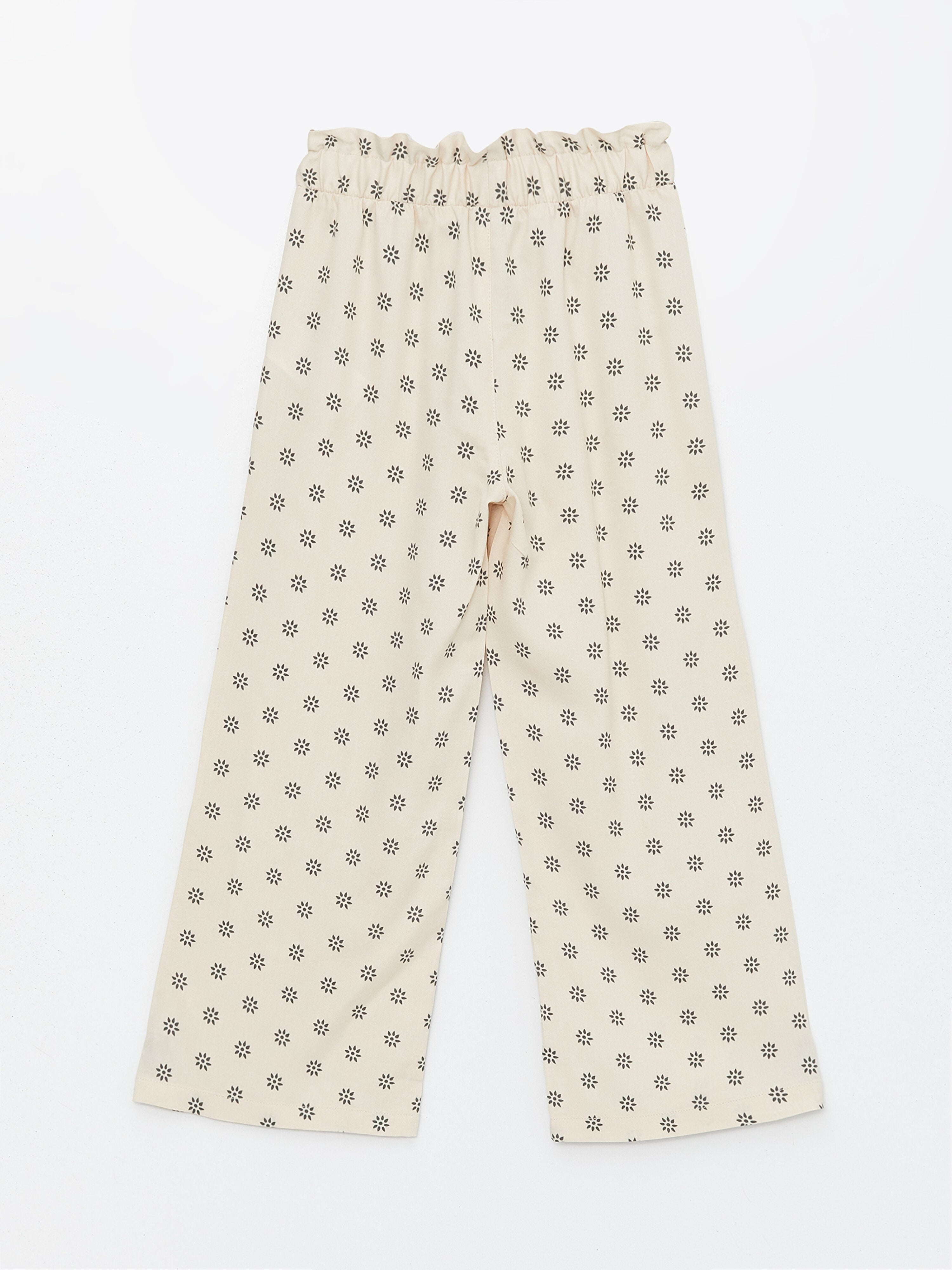 Wideleg Girls Trousers with Elastic Waist
