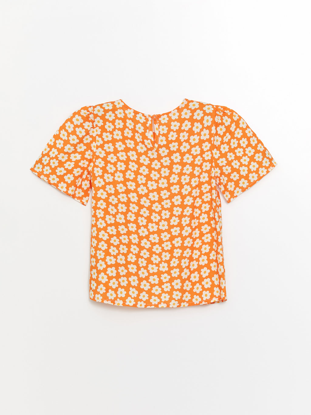 Square Neck Floral Girls Blouse