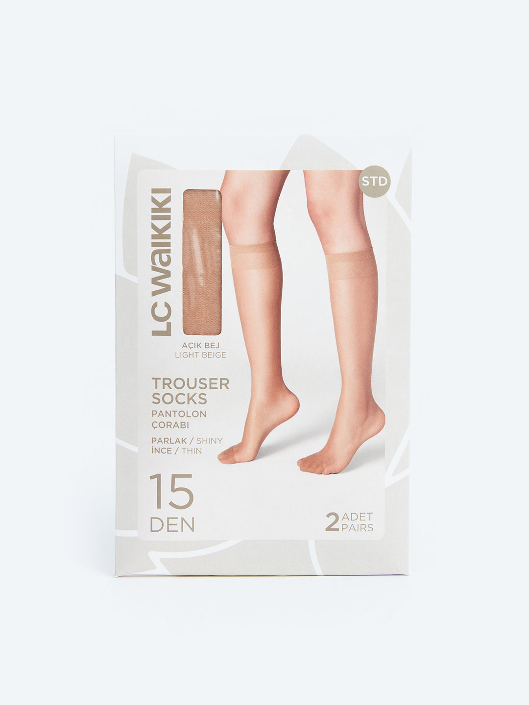 15 Denier Women Knee Socks 2 Pack