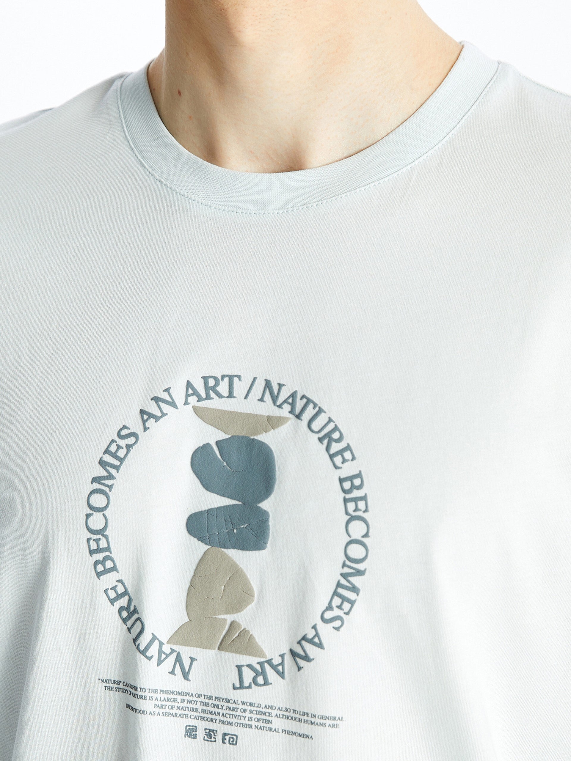 Crew Neck Short Sleeve Printed Combed Cotton Men T-Shirt