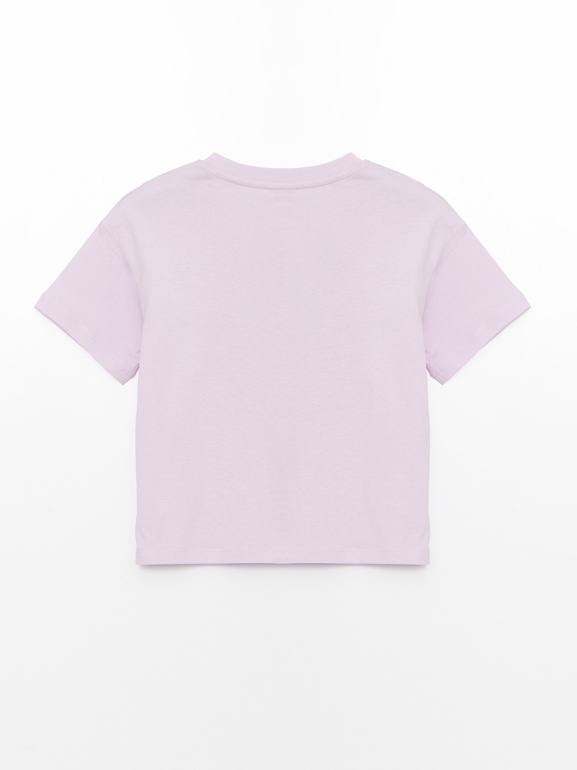 Crew Neck Printed Short Sleeve Girls T-Shirt