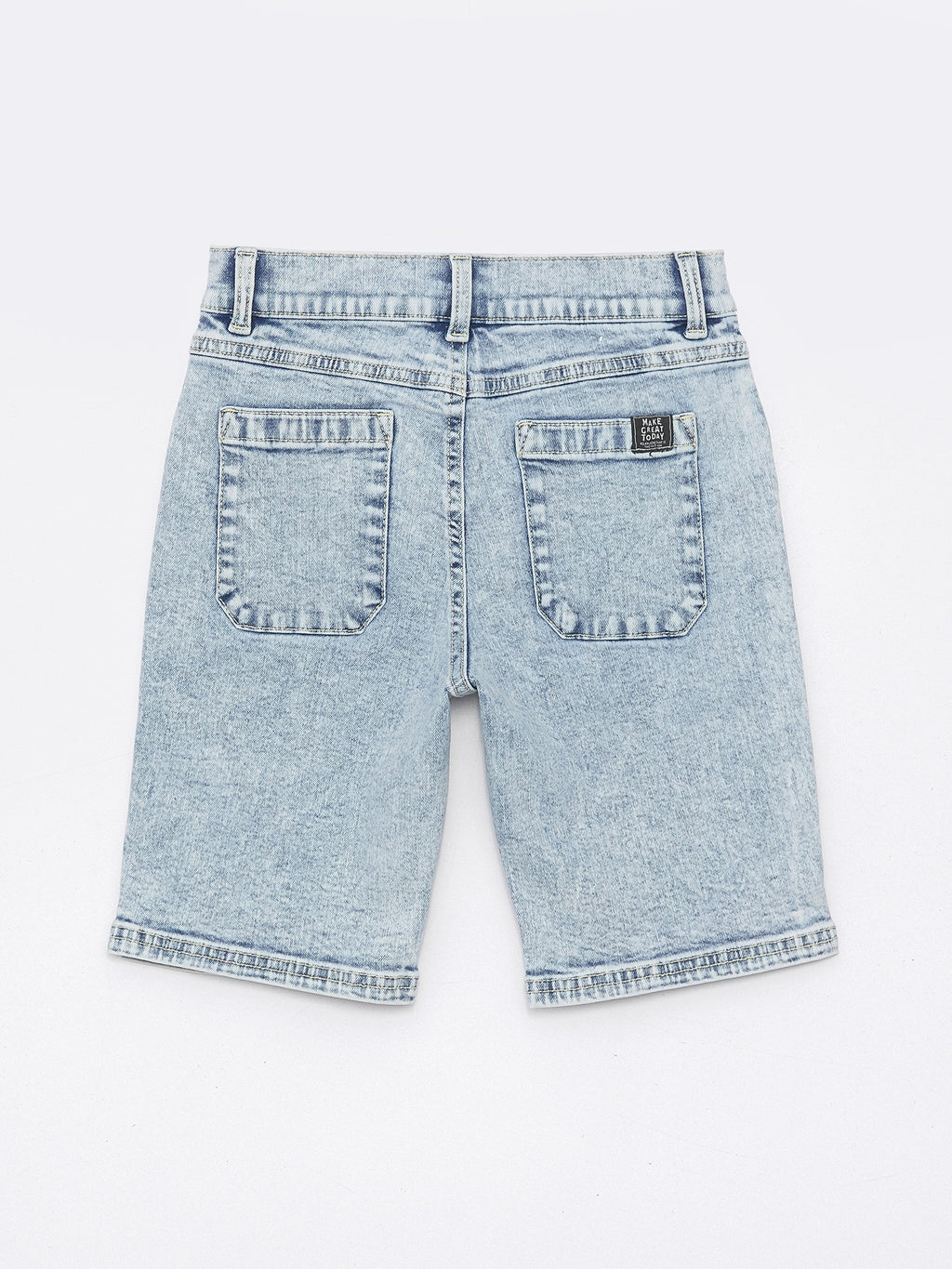 Ripped Detailed Boy Jean Shorts