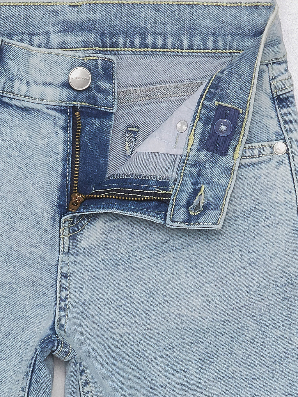 Ripped Detailed Boy Jean Shorts