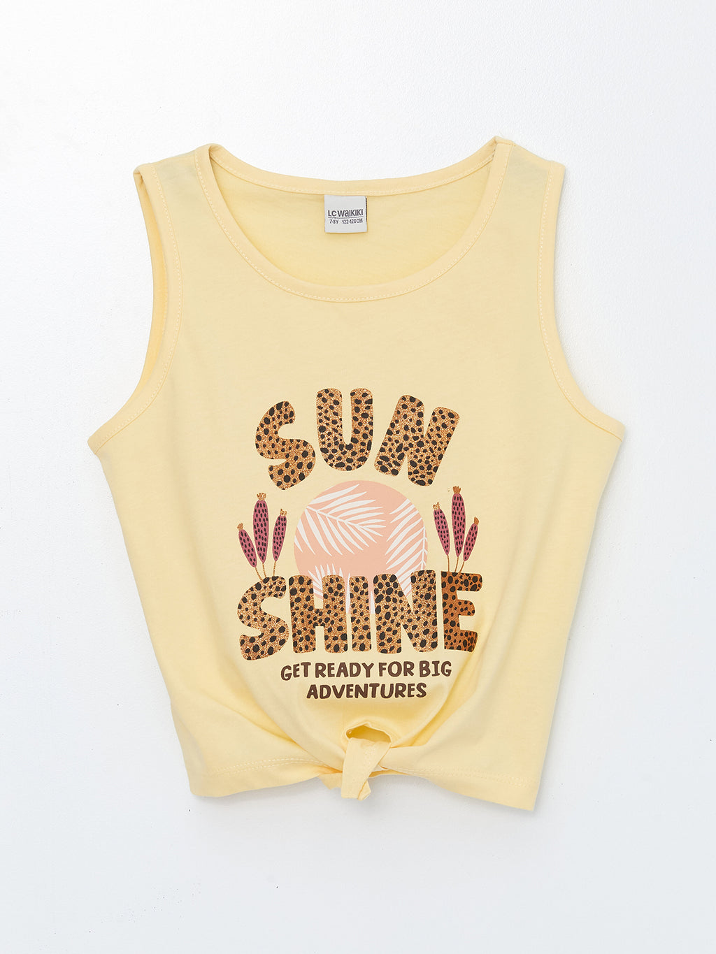 Crew Neck Printed Girls Undershirt