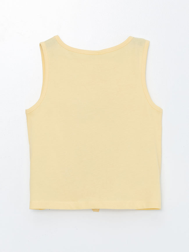 Crew Neck Printed Girls Undershirt Main Image