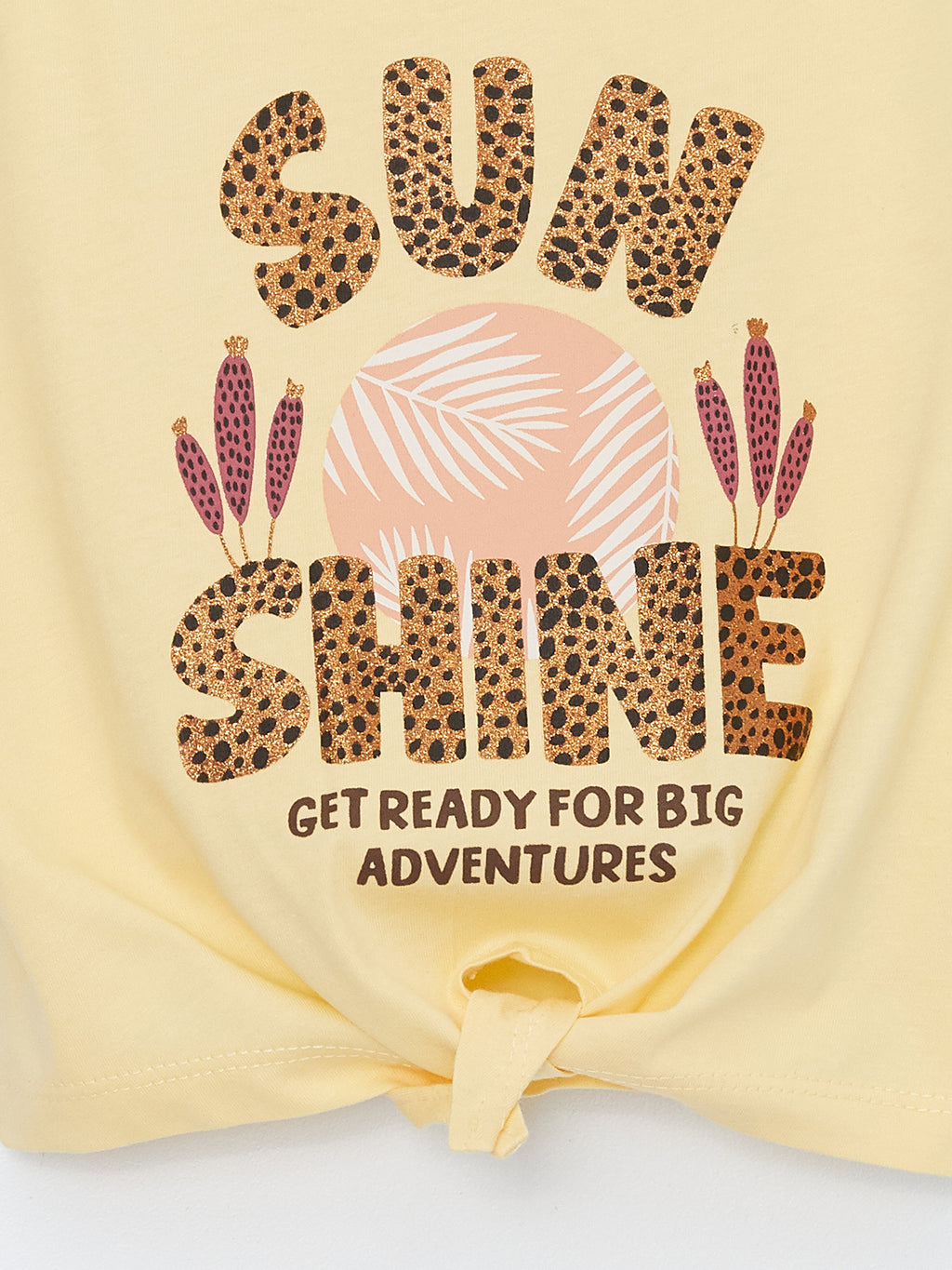 Crew Neck Printed Girls Undershirt