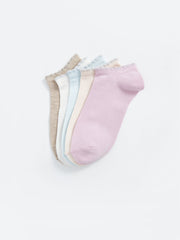 Women Flat Booties Socks 5 Pack