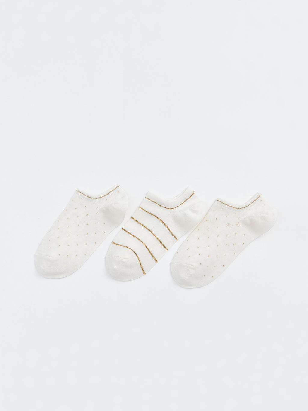 Patterned Women Booties Socks 3 Pack