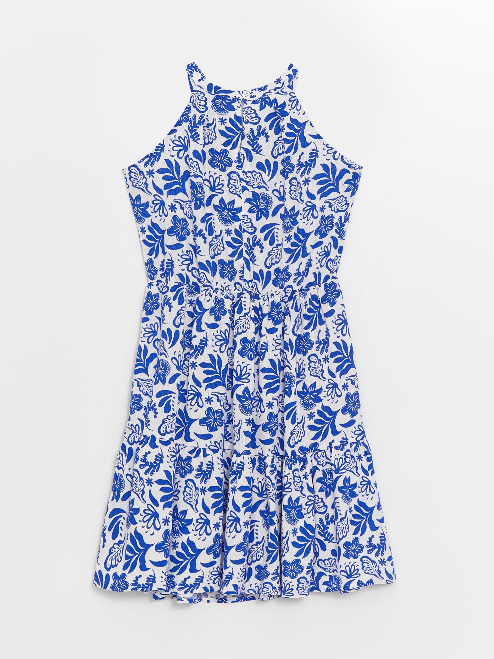 Halter Neck Floral Girls Dress