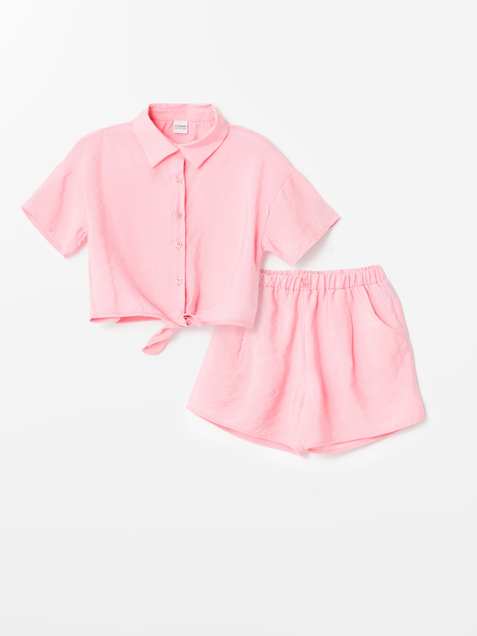 Short Sleeve Girls Shirt and Shorts