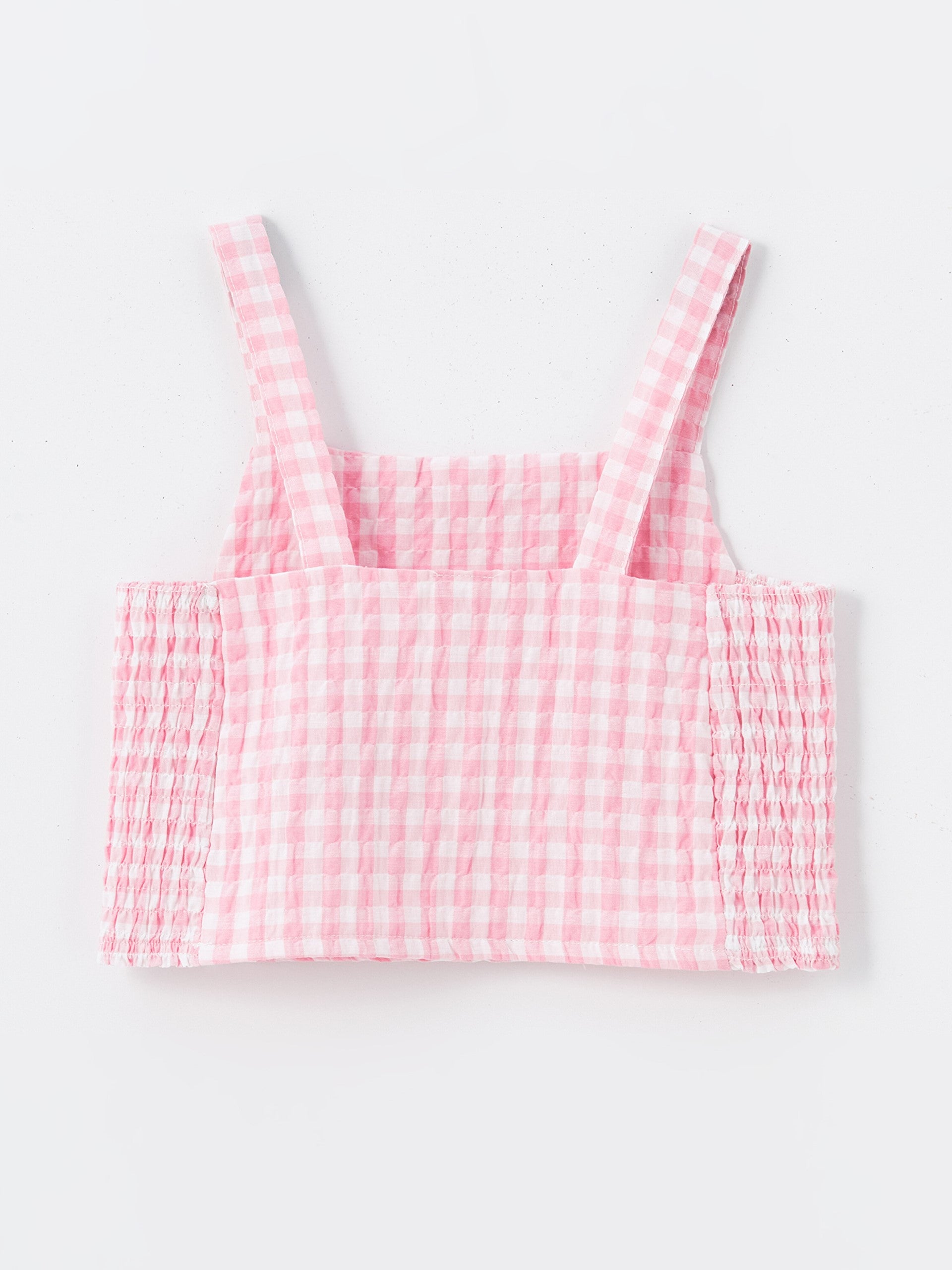 Square Neck Girls Blouse and Shorts Skirt