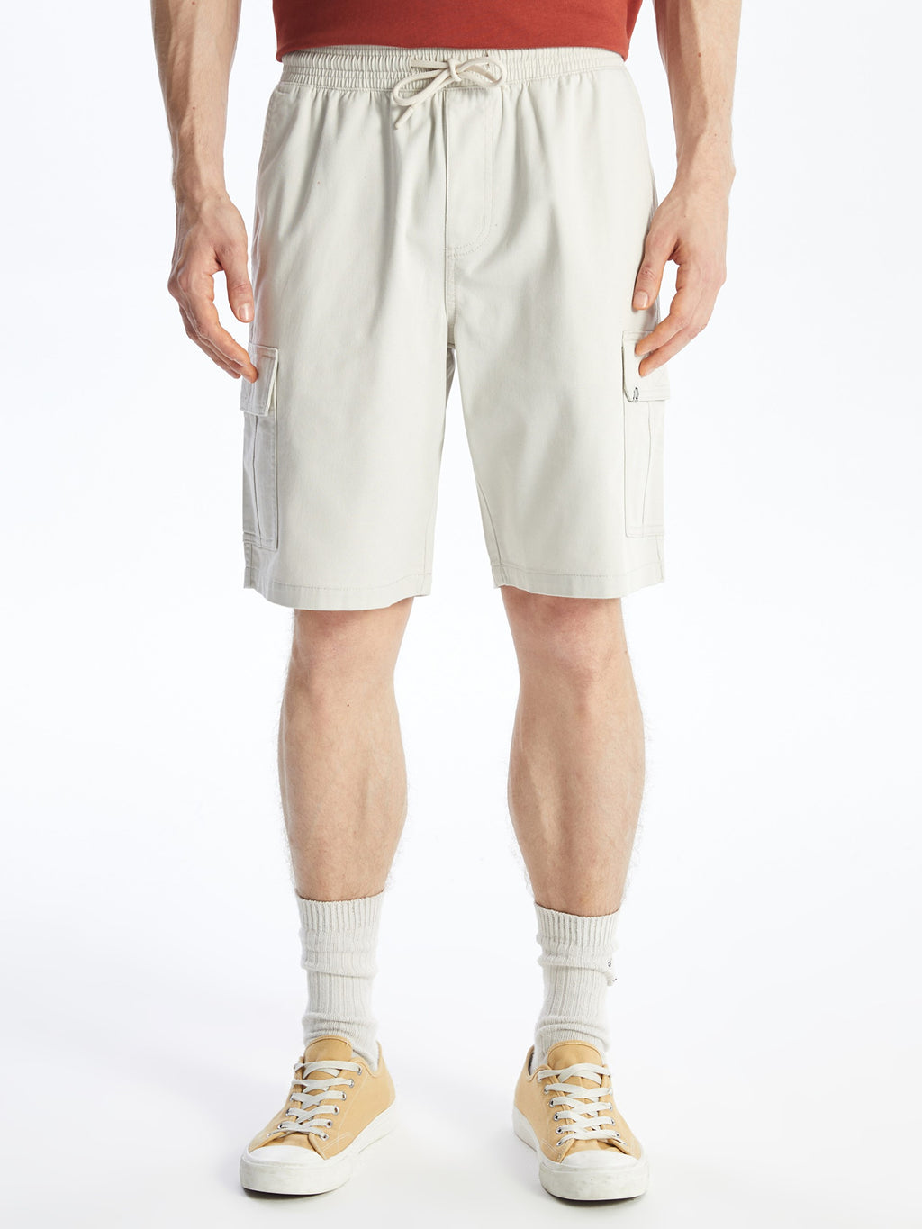 Standard Fit Gabardine Men Bermuda Shorts