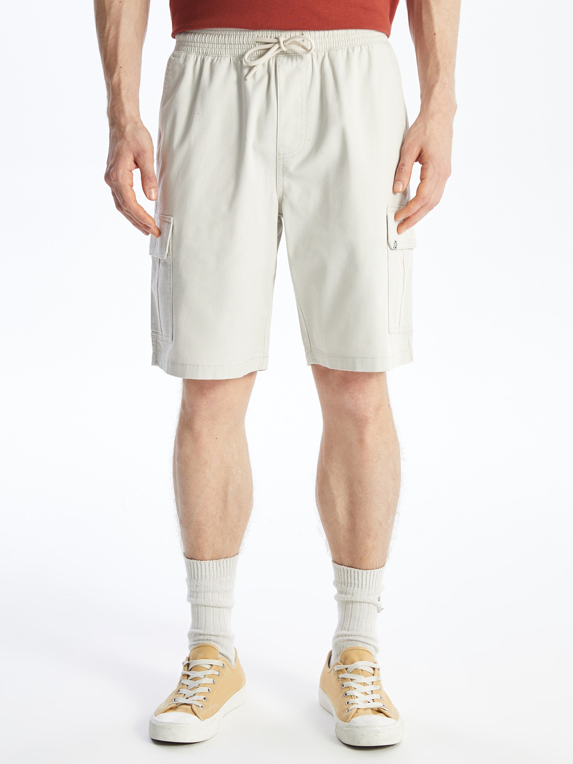Standard Fit Gabardine Men Bermuda Shorts