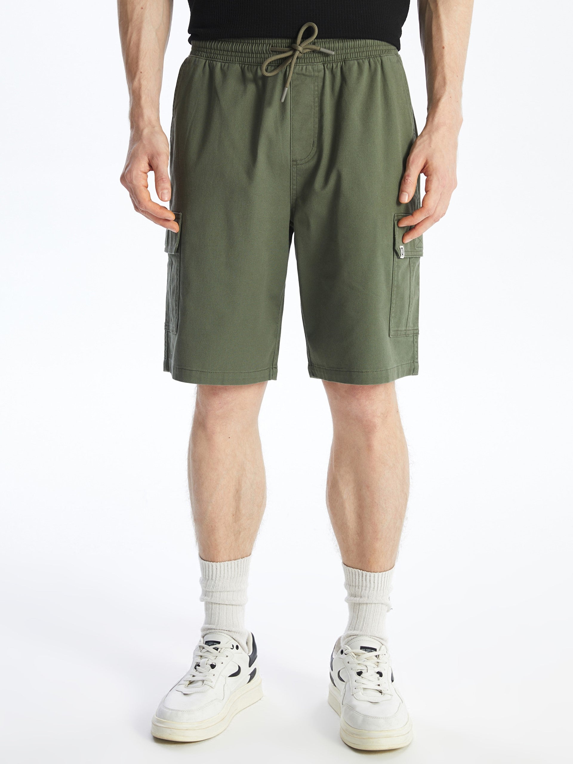 Standard Fit Gabardine Men Bermuda Shorts