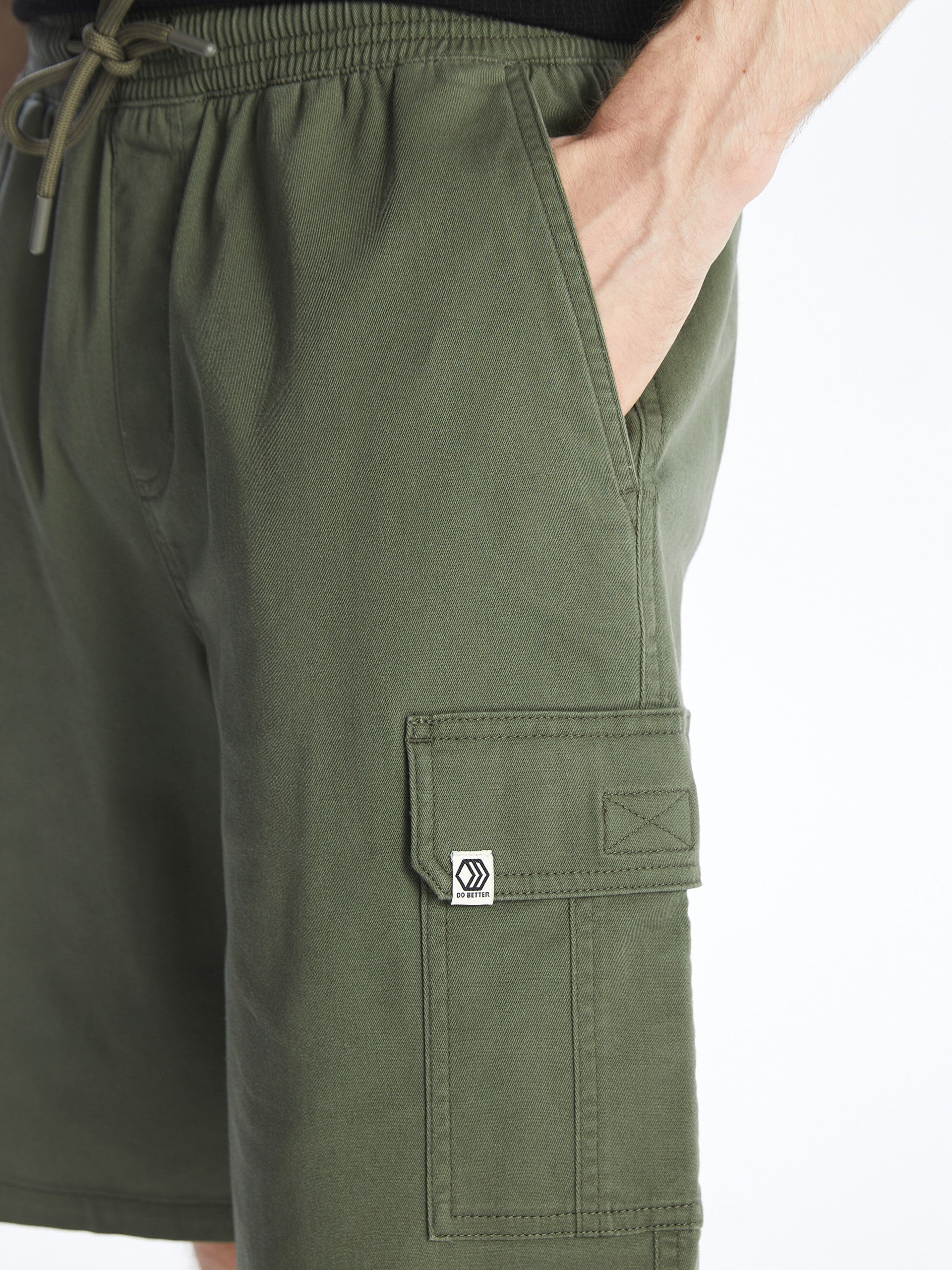 Standard Fit Gabardine Men Bermuda Shorts