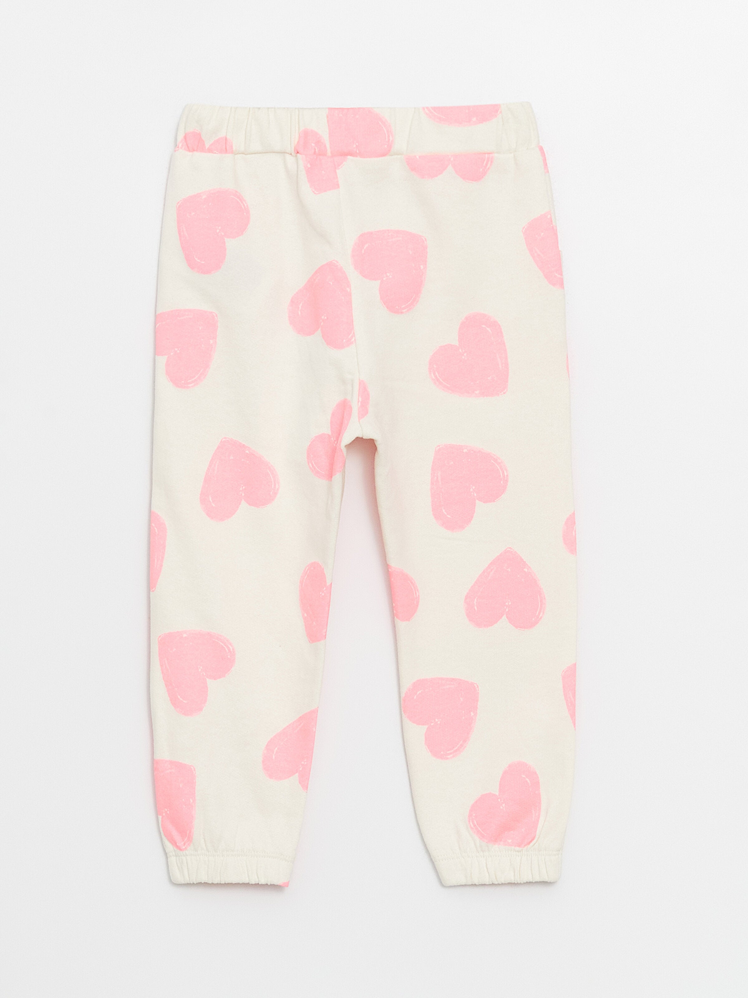Printed Baby Girls Tracksuit Bottom With Elastic Waist