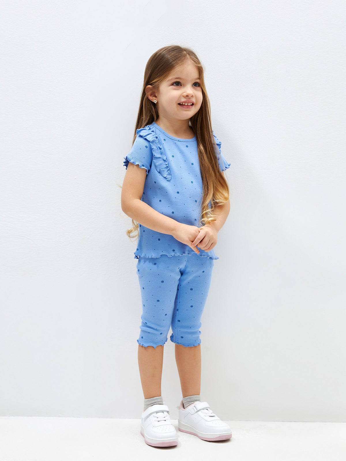 Patterned Baby Girls Tights With Elastic Waist