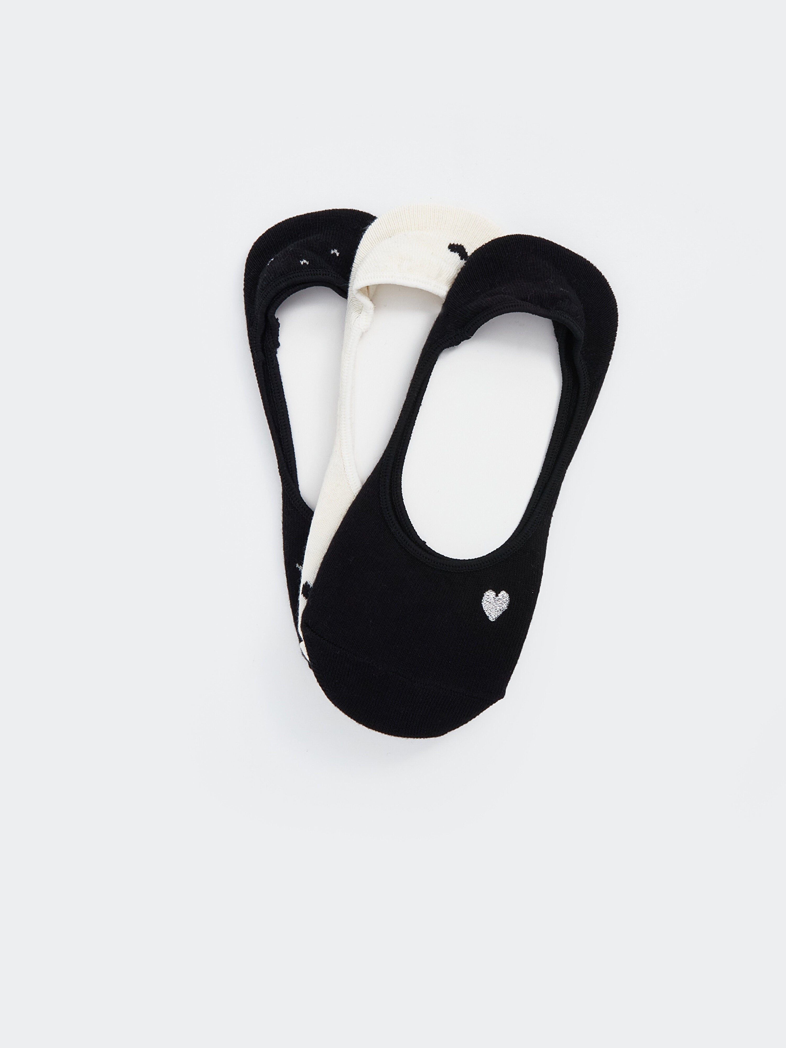 Patterned Women Ballerina Socks 3 Pack