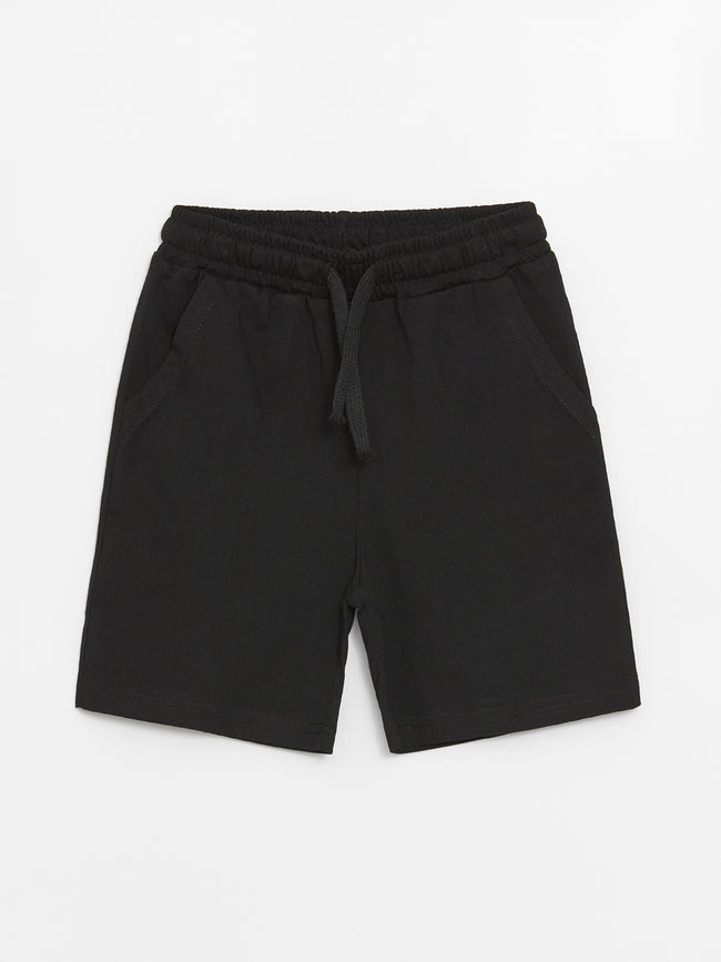 Basic Boy Shorts with Elastic Waist Hover Image