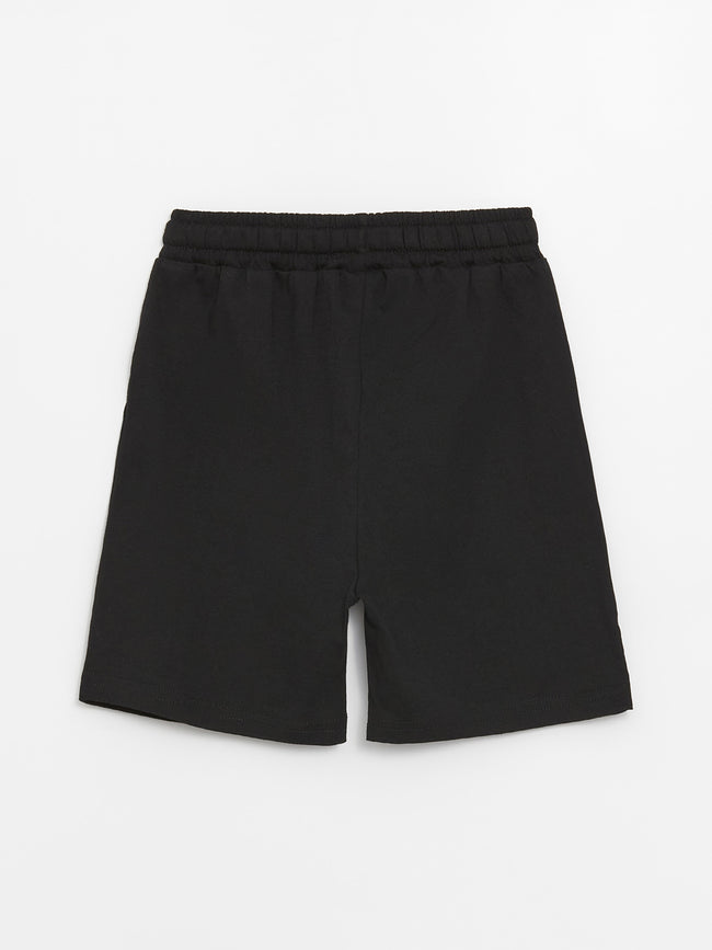 Basic Boy Shorts with Elastic Waist Main Image