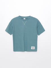 Crew Neck Basic Baby Boy T-Shirt and Shorts Set of 2