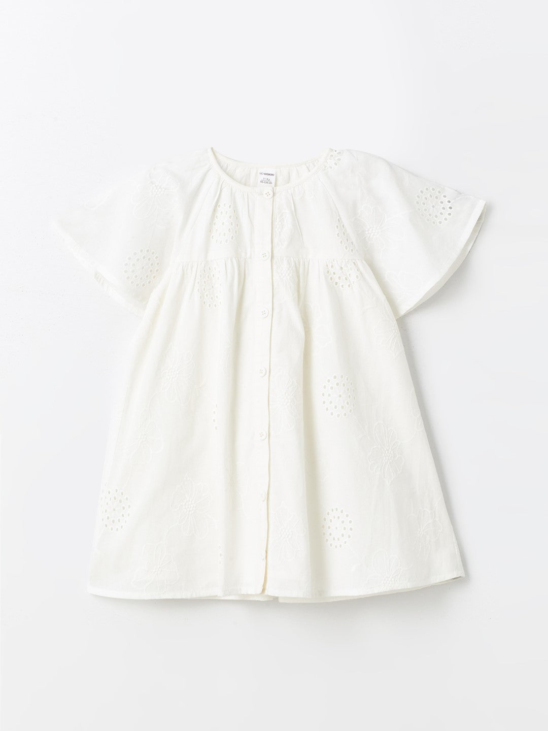 Crew Neck Baby Girl Lace Dress