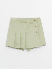 Baby Girls Shorts Skirt With Elastic Waist
