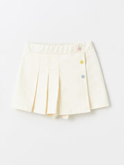 Baby Girls Shorts Skirt With Elastic Waist