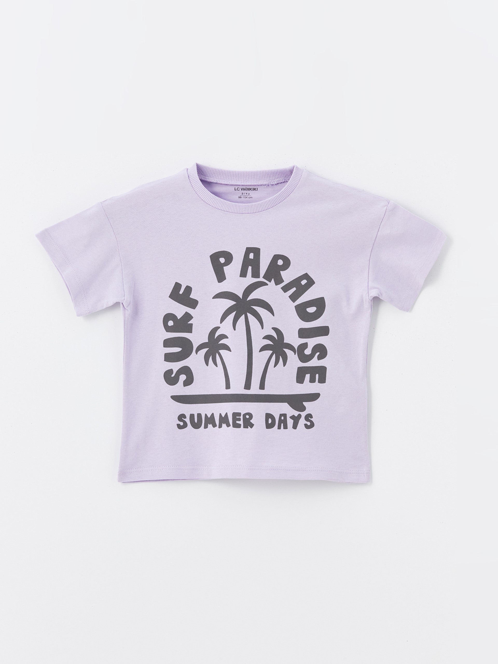 Crew Neck Short Sleeve Printed Baby Boy T-Shirt, Pack of 3