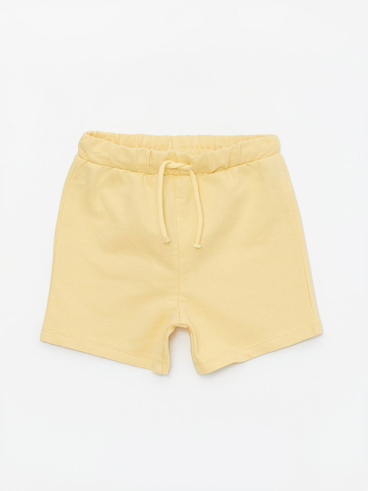 Basic Baby Boy Shorts with Elastic Waist, 2 Pack