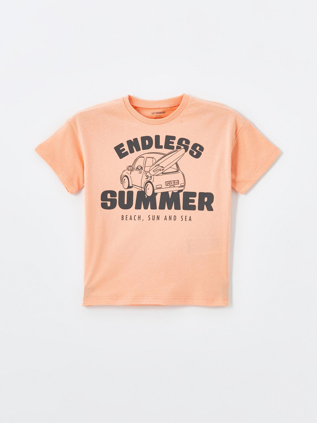 Crew Neck Short Sleeve Printed Baby Boy T-Shirt, Pack of 3