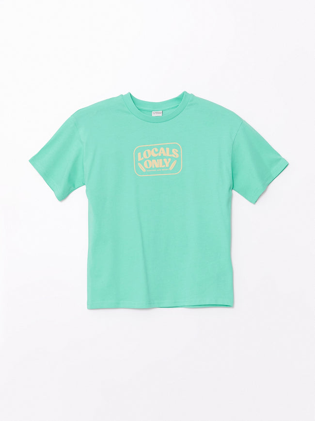 Comfortable Crew Neck Printed Boys T-Shirt Hover Image
