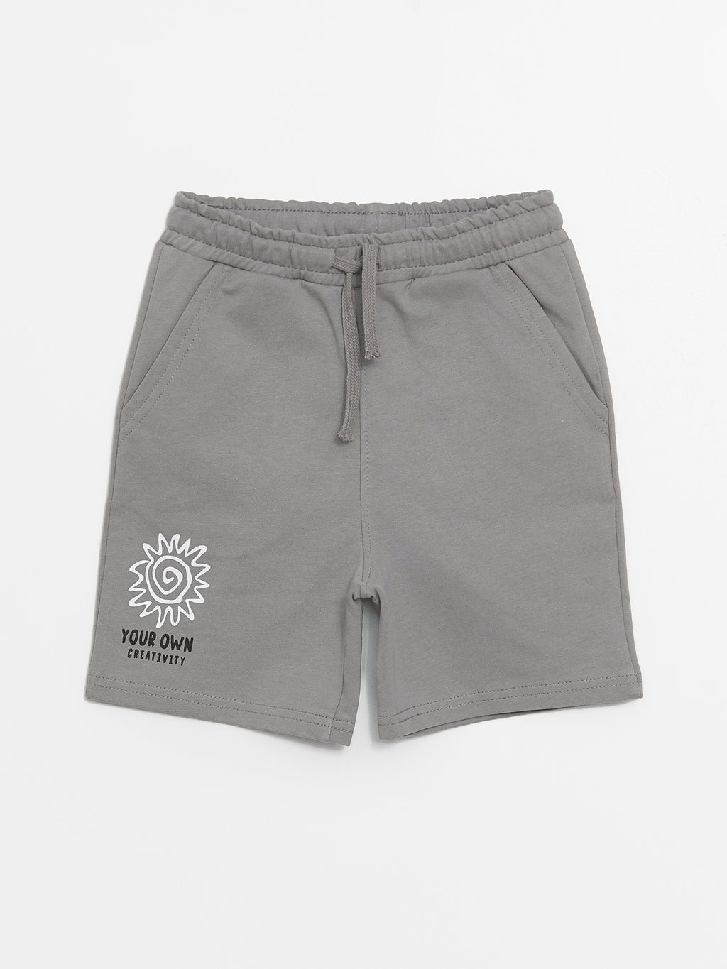 Printed Boys' Shorts with Elastic Waist