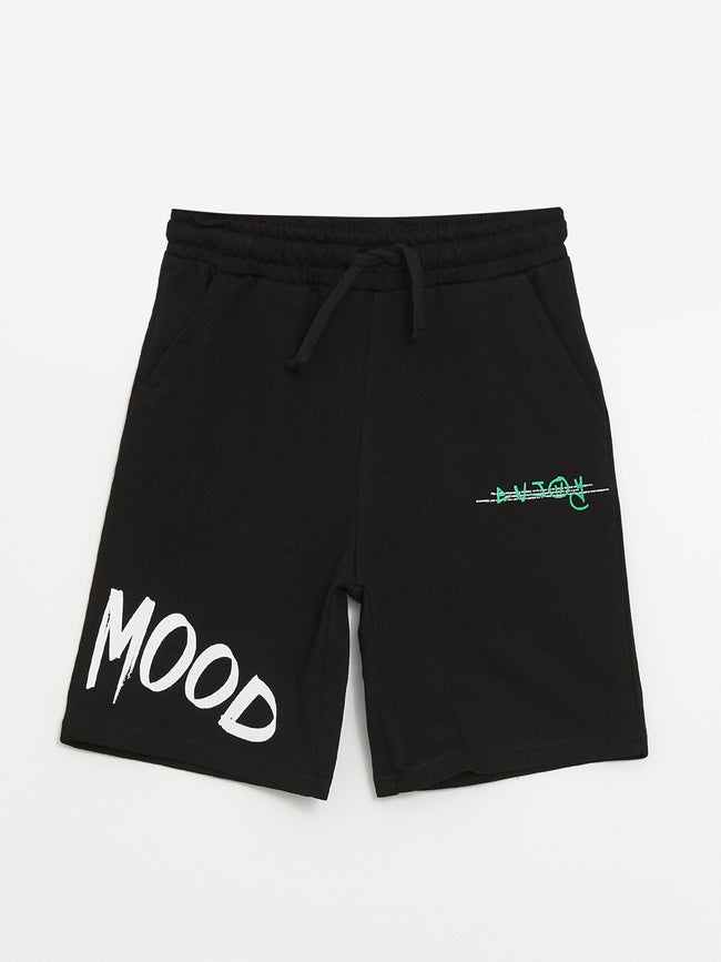 Comfortable Fit Elastic Waist Boy Shorts Hover Image