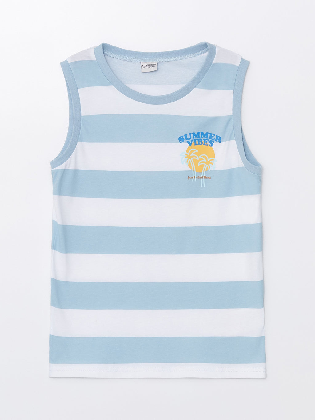 Crew Neck Striped Boy Undershirt