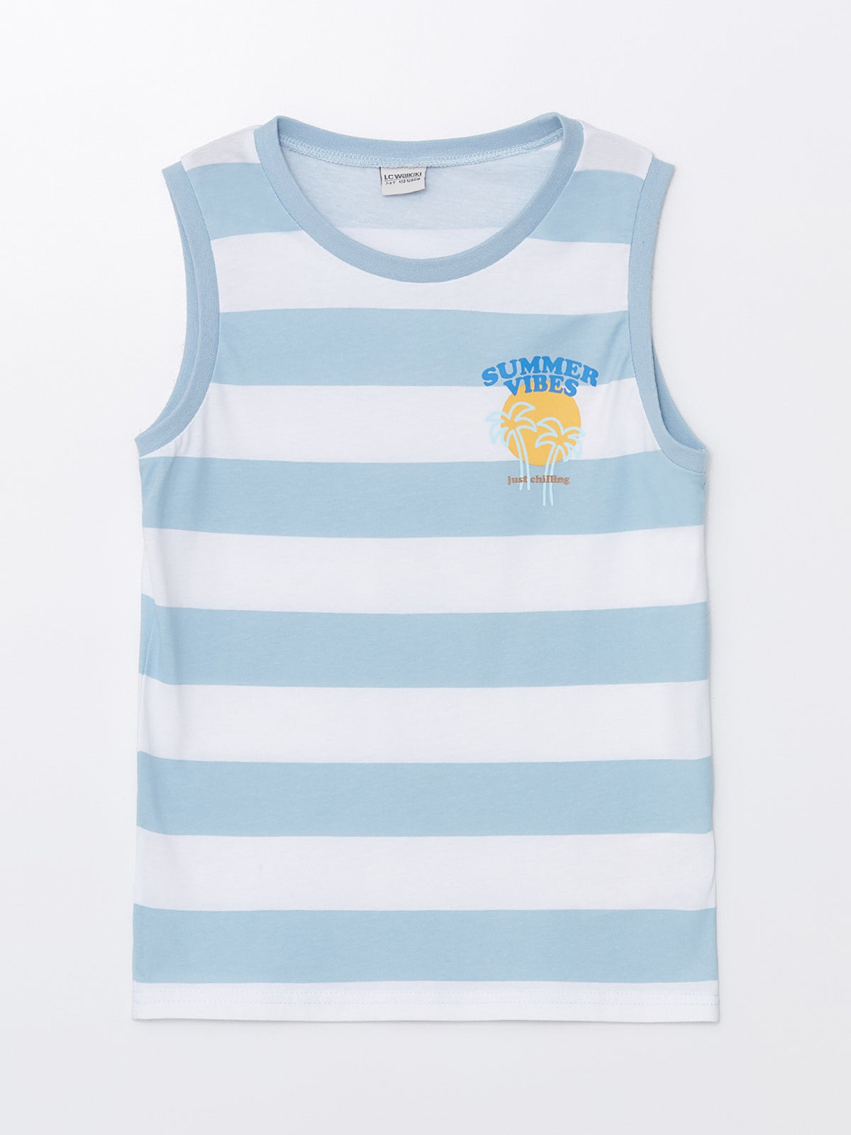 Crew Neck Striped Boy Undershirt