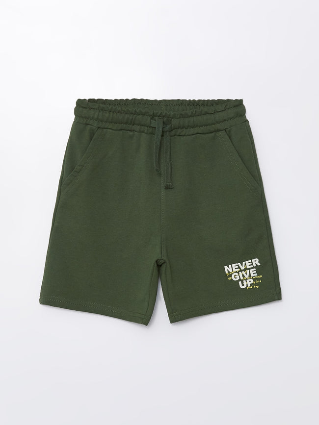 Printed Boys Shorts with Elastic Waist Hover Image