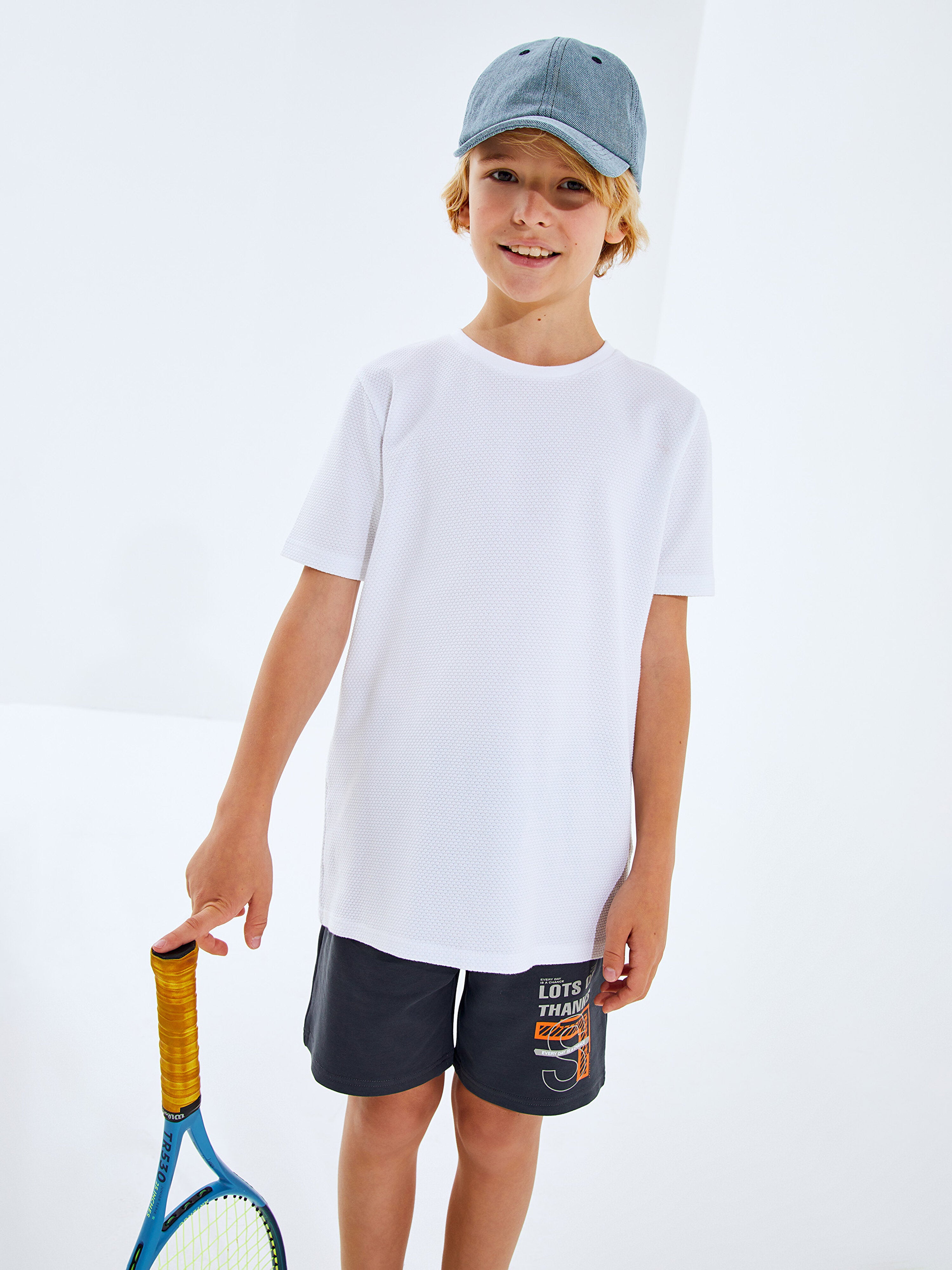 Printed Boys' Shorts with Elastic Waist