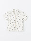 Resort Collar Short Sleeve Baby Boy Printed Shirt