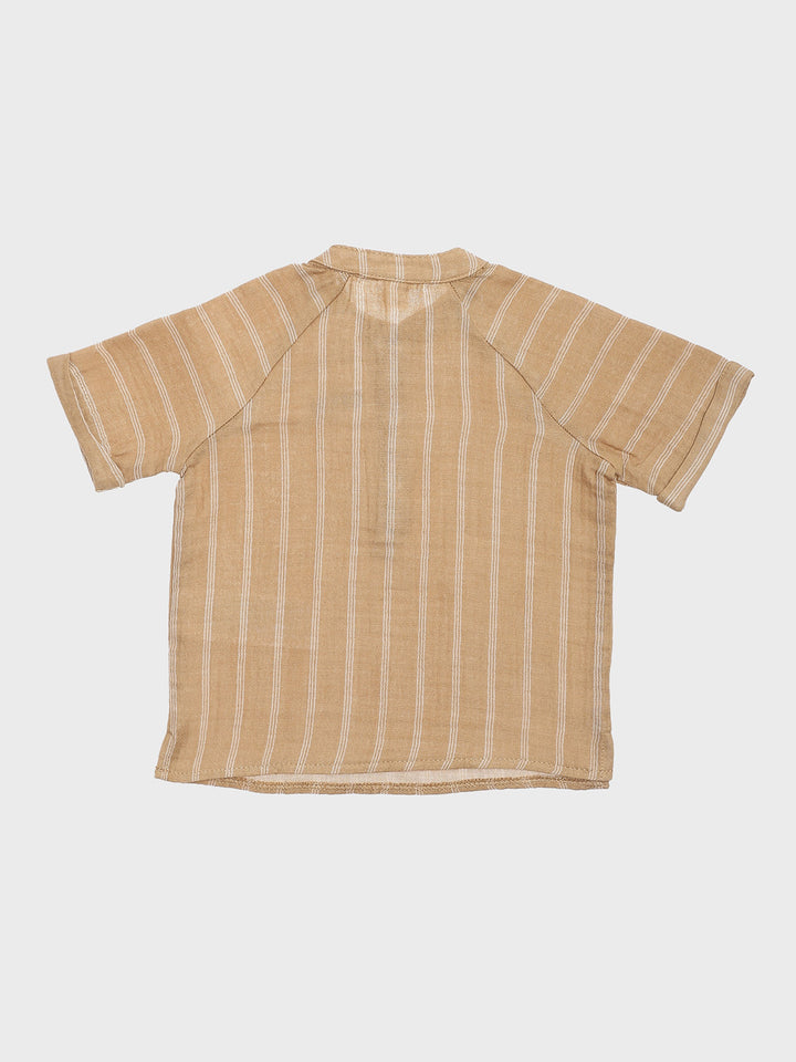 Collar Short Sleeve Baby Boy Shirt