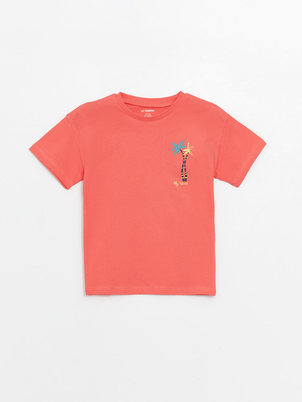 Crew Neck Short Sleeve Printed Baby Boy T-Shirt