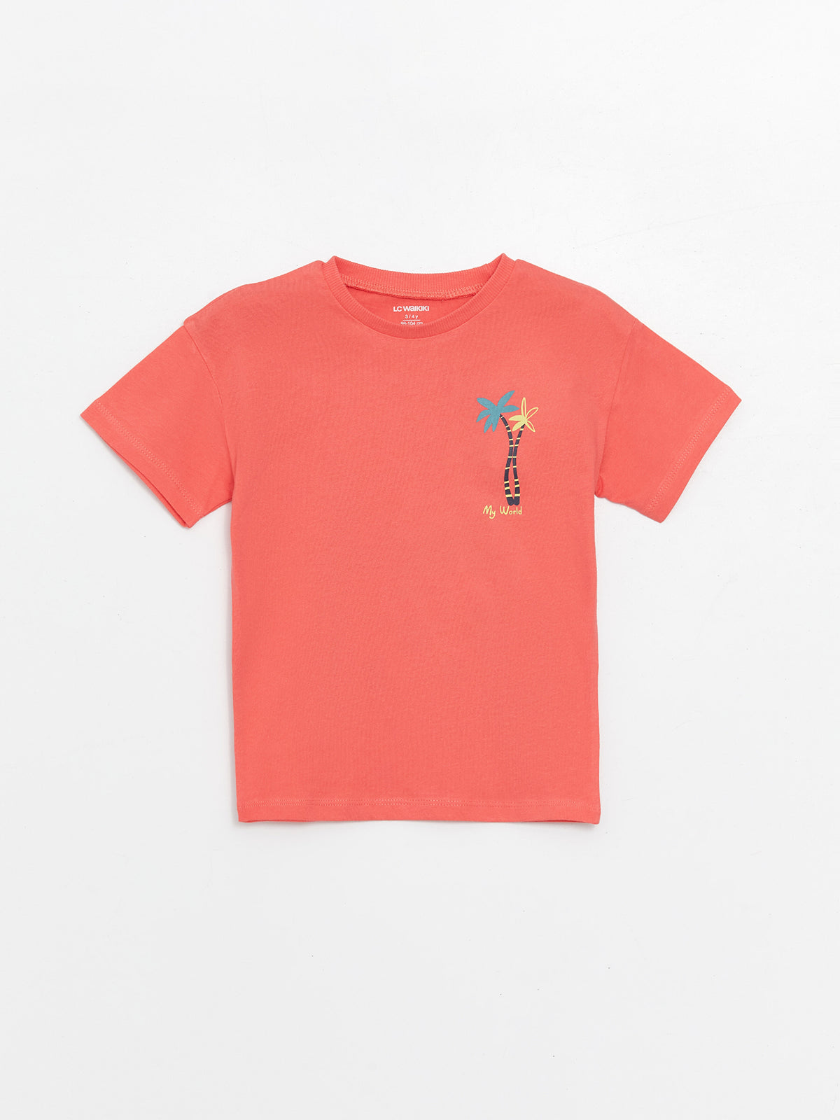 Crew Neck Short Sleeve Printed Baby Boy T-Shirt