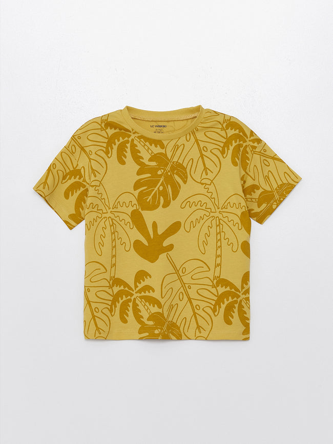 Crew Neck Short Sleeve Baby Boy T-Shirt Hover Image