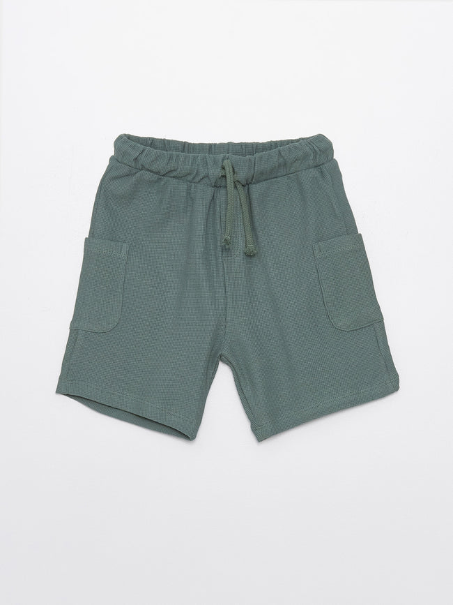 Basic Baby Boy Shorts with Elastic Waist Hover Image
