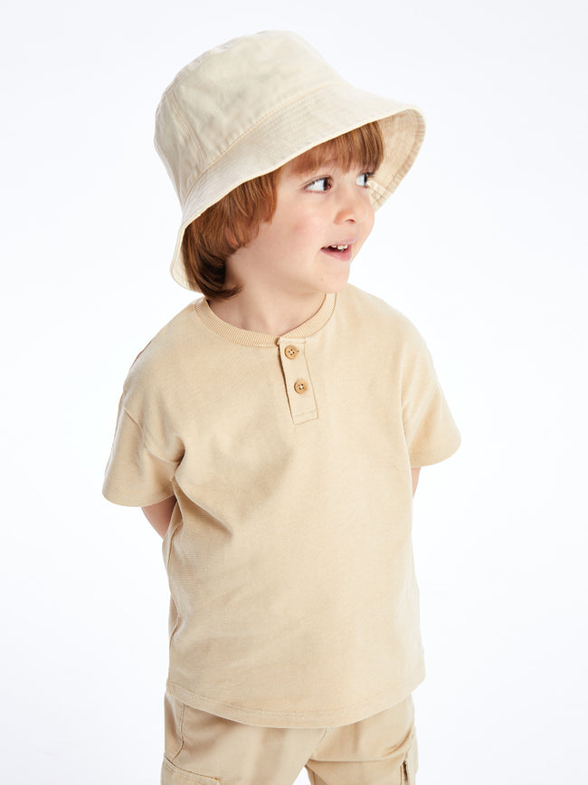 Crew Neck Basic Baby Boy T-Shirt Hover Image