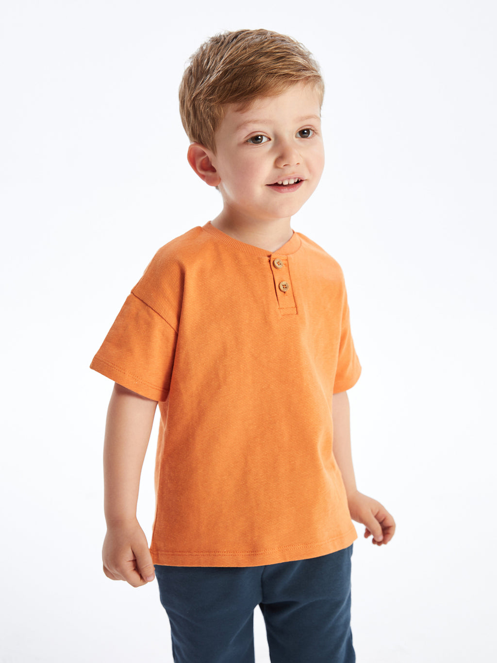 Crew Neck Basic Baby Boy T-Shirt