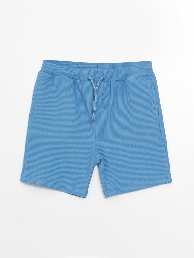 Basic Baby Boy Shorts with Elastic Waist Hover Image