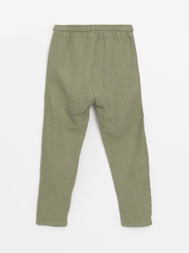 Baby Boy Trousers with Elastic Waist Main Image