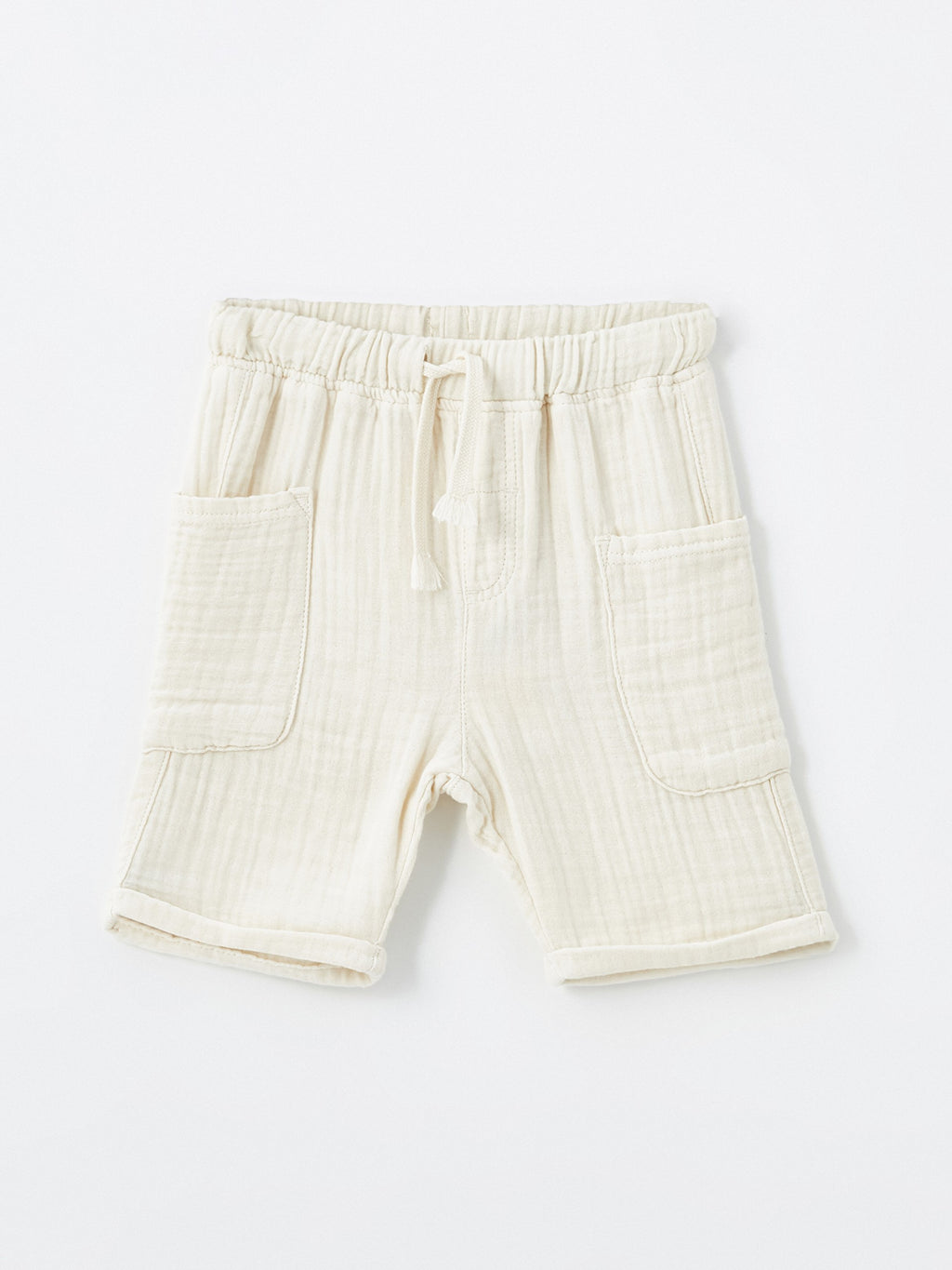 Basic Baby Boy Shorts with Elastic Waist